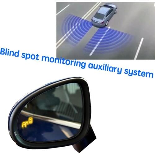 Car BSD BSM BSA Blind Area Spot Warning Drive Mirror Rear Radar Detection System For Volkswagen VW Touareg 7P 2010~2018