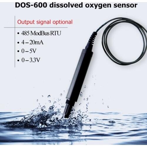 DOS-600 Dissolved Oxygen Sensor Oxygen Electrode DO Content Transmitter RS485 Modbus 4-20mA 0-5V 0-3.3V Y