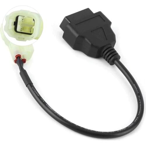 4 To 16 Pin OBD2 Diagnostic Tools Motorcycle OBD Connectors Extension Cables For ATV VFR CRF Autocycle