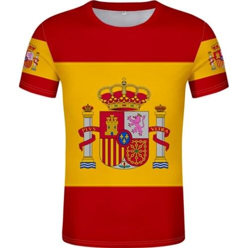 SPAIN t shirt diy free custom made name number esp T-Shirt nation flag es spanish country college print photo logo text clothing
