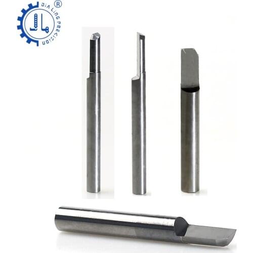 JIALING 1PC 3.175/4/6mm half straight bits milling cutter soild carbide