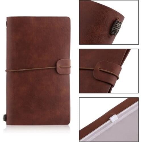 2021 Hot Sale PU Leather Notebook Handmade Vintage Diary Journal agenda Sketchbook Student Planner TN Travel Notebook Cover