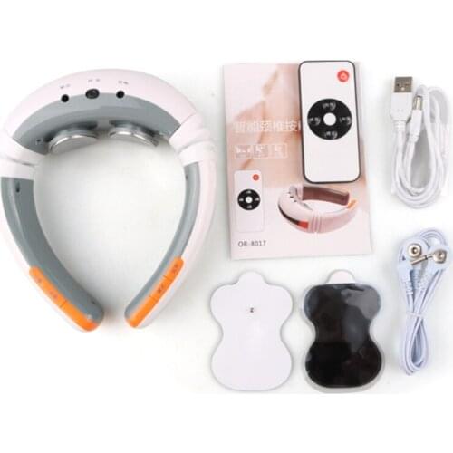 H7JC Health Leisure Electric Neck Massager Cervical Vertebra Pain Relief Infrared Heating Magnetic Pulse Physiotherapy