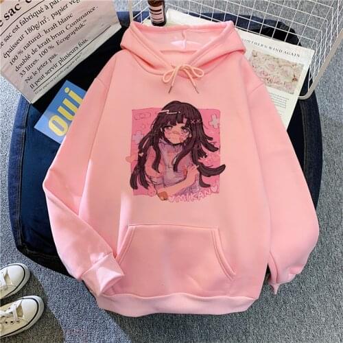 Mikan Tsumiki Cartoon anime kawaii Sweet girls Japan streetwear Harajuku casual top chic vintage loose women Pullover sweatshirt