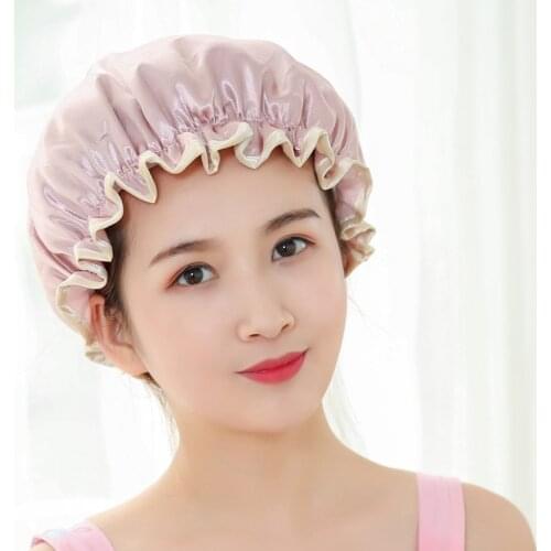 Newly Womens Satin Solid Sleeping Hat Night Sleep Cap Hair Care Bonnet Nightcap For Women Men Unisex Cap bonnet de nuit
