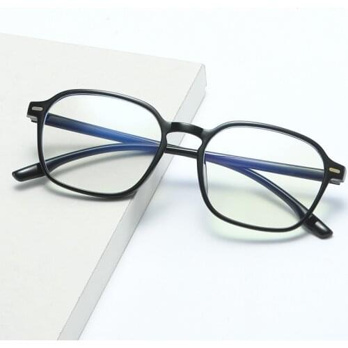 2021 New Square Women Anti-Blue Light Reading Glasses Classic Ultralight Glasses Plastic Frame Men Computer Hyperopia Eyeglasse