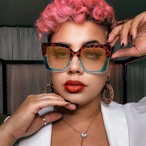 Fashion Sunglass Designer Luxury Brand Square Sunglasses Women Vintage Oversized 2021 Trend Oculos Sun Glasses Shades For Female