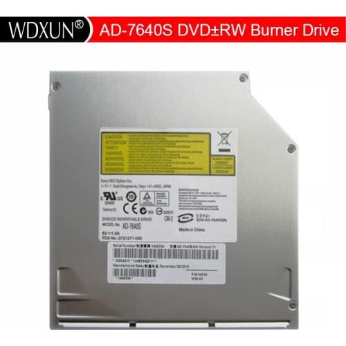 Optiarc AD-7640S SATA Slot Load Dual Layer DVD+-R/RW RAM Burner Drive Notebook CD DVD Brenner Laufwerk Drive