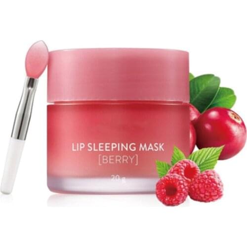 Original Korea 20g Lip Sleep Mask Night Sleep Maintenance Moisturizing Lip Gloss Pink Lip Bleach Cream Nourishing Lip Care