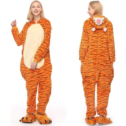 Unisex Winter Animal Onesies Women Men Nightwear Anime Costumes Baby Kids Flannel Sleepwear Pajamas Unicorn Kigurumi Pijamas