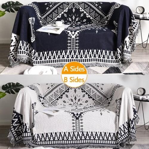 Sofa Hanging Tapestry Plaid Throw Knit Crochet Soft Blankets Multifunctional Couch Cover Leisure Air Conditioning Sofa Towel
