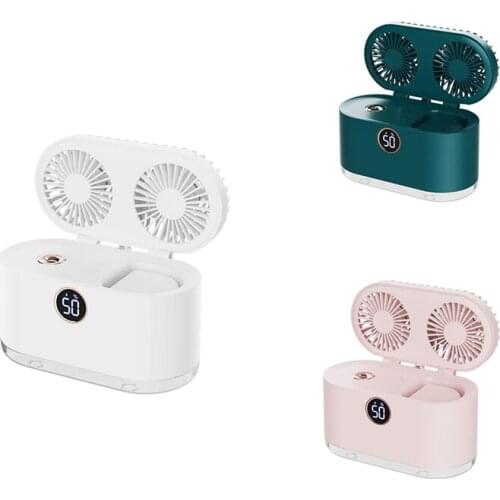 Portable Air Conditioner Fan,Mini Air Cooler 3 Speed Quiet Desk Air Cooling Fan,LED Humidifier For Home Office