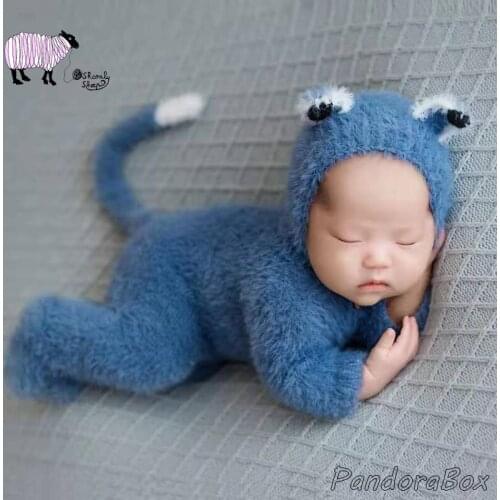 Newborn Photography Props Clothes Baby Boy Girl Wool Mohair Rompers Photoshoot Outfits Baby Shooting Prop fotografia Accessories