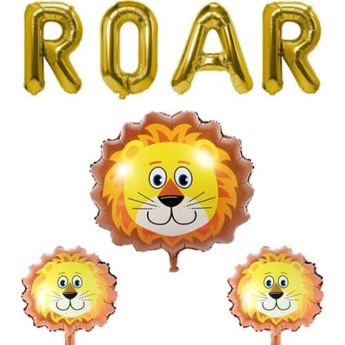 Lion Roar Mylar Foil balloon Dessert Table Party Supplies Party Ideas Decoration