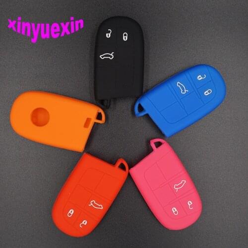 Xinyuexin Silicone Car Key Cover Car Styling for Fiat BRAVA SCUDO Smart Remote Key Case For Car Interior Accessories Car Maker