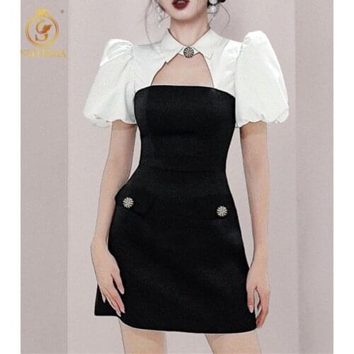 SMTHMA Summer Dresses With Buttons