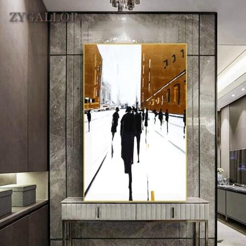 Modern Wall Art City Street Abstract Canvas Painting Scandinavian Posters and Prints Minimalist Wall Pictures Living Room Decor