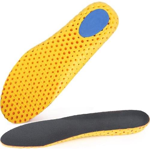 Men Women Insoles Thicken Breathable Shock Absorption Sports Shoe Pads shoe insole memory foam plantillas de gel mujer fashion