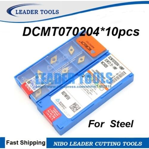DCMT070204 NC3020*10pcs Carbide Turning Cutting Inserts for Turning Lathe Holder SDJCR/SDNCN/SDUCR/SDQCR,Tips For Steel process
