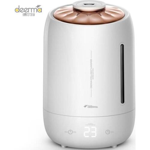 Deerma household humidifier 5L large capacity home bedroom mute mini aromatherapy air humidification DEM-F600 white 110-220-240V