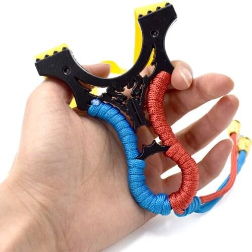 High Quality Mini Resin Slingshot Flat Rubber Band Outdoor Shooting Toy Precision Slingshots Catapult Outdoor Sports Equipment