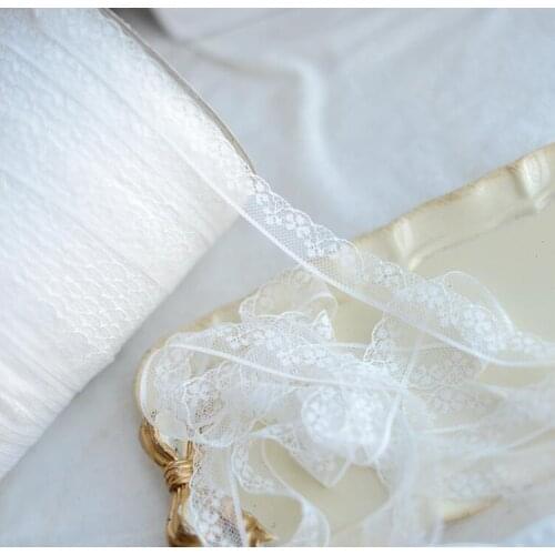 10 Meters/lot 2cm Width White Pretty Embroidery Lace Trim Flower Laciness DIY Hair Doll Accessory Material Fabric Gift Packing