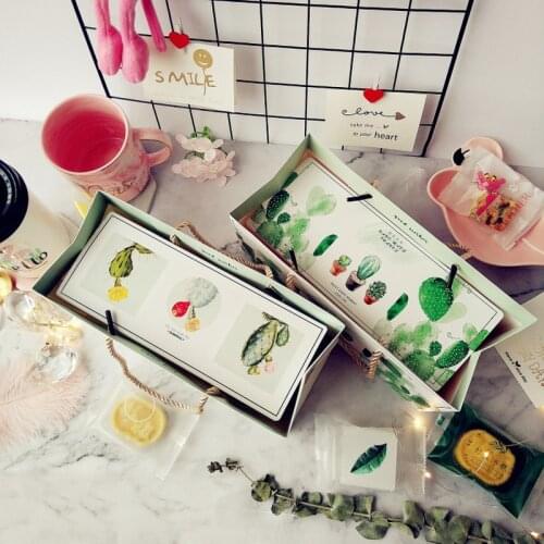 10PCS Cactus Flamingo Pattern Cake Candy Packaging Gift Box Pineapple Macarons Cookie Wedding Favors Package Bag Dessert Boxes