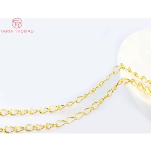 5 Meter width:3.2MM Iron Necklace End Chains Extended Chains Diy Jewelry Findings Accessories