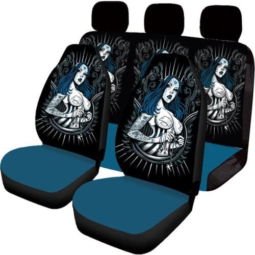Aimaao Sexy Women Girl Car Seat Cover Fits Most Cars Truck SUV Van For Peugeot 206 207 2008 407 307 308 Megane 2 Ford Focus