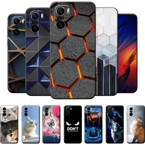 Case For Redmi K40 Case Redmi K40 Pro Geometric Style Cover For Xiaomi Redmi K40 Silicone Phone Coque on Xiaomi Redmi K40 Pro