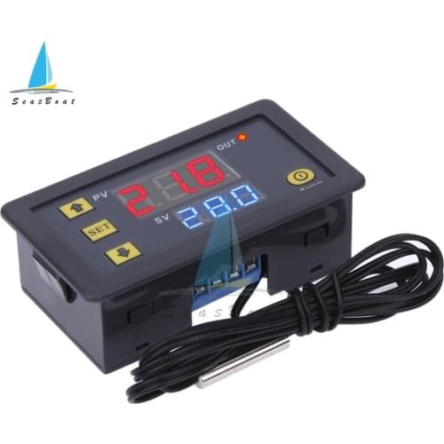 W3230 Digital Temperature Controller Waterproof Tools Thermostat LED Display Heating Cooling High Accuracy Instrument 12/24/220V