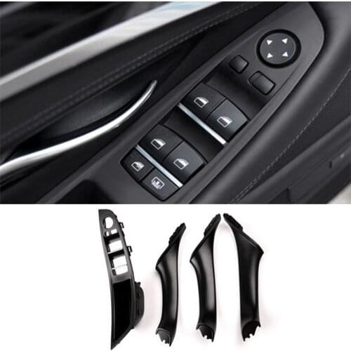 For BMW 5 series F10 F11 Car Interior Inner Door Handle Panel Pull Trim Cover LHD Gray Beige Black