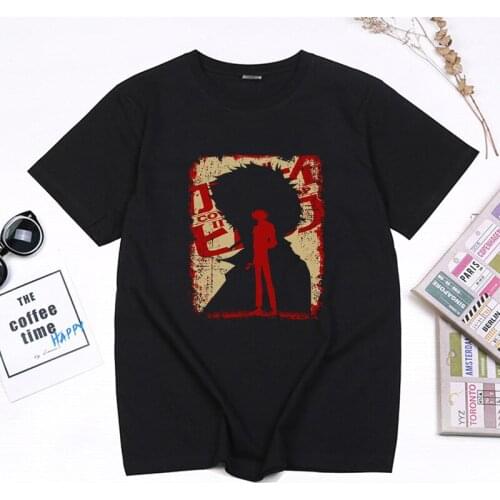 Anime Cowboy Bebop Tshirt 90s Vintage Manga Spike Spiegel Graphic Print Short Sleeve Tops Summer Fashion Casual Clothes Hombre