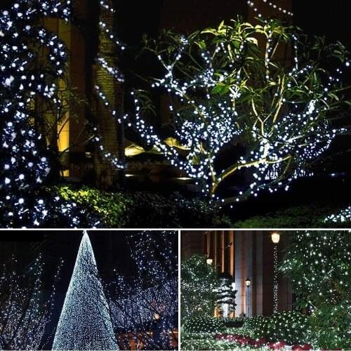 50/100/200 Led Solar Fairy Lights Outdoor Waterproof Street Garland Houses Christmas Garden Decorations String Light Strip Chain