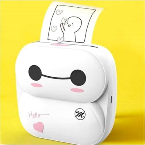 Hot latest mini pocket thermal receipt label photo printer picture printer sticker printer with US/EU/UK plug