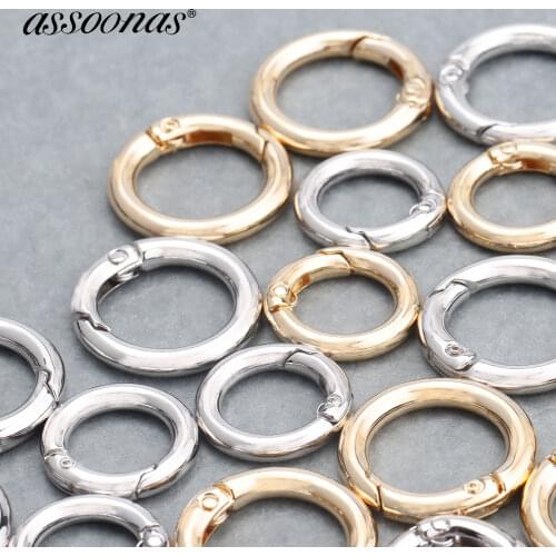 Assoonas M753,jewelry accessories,connector,clasps,jewelry making,18k gold plated,rhodium plated,diy bracelet necklace,10pcs/lot