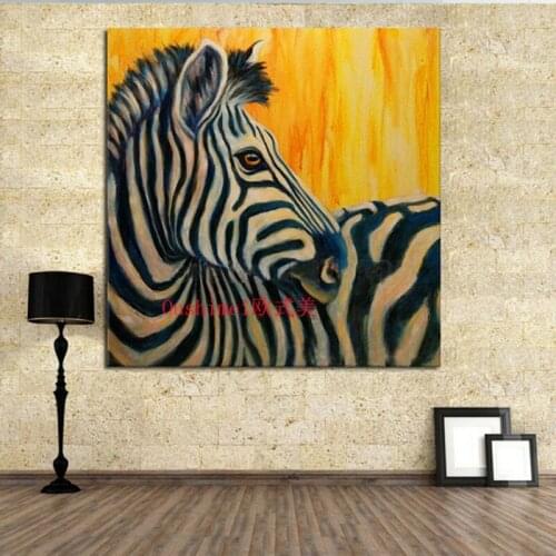 Funny Zebra Canvas Oil Painting Best Gift Wall Stickers Canvas Painting for Kids Rooms Wall Decor Home Decor for Halloween
