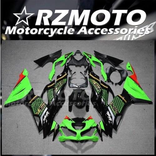 Injection Mold New ABS Motorcycle Fairings Kit Fit for kawasaki Ninja ZX6R 2019 6R 636 body set Custom Free Green