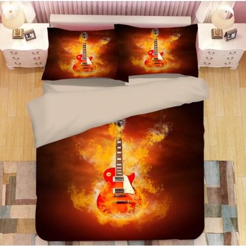 3D Rock guitar Print Bedding Set Duvet Covers Pillowcases NEW Comforter Bedding Sets Bedclothes Bed Linen 02