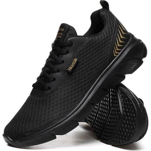 2020 Summer Men Shoes Lac-up Mesh Men Casual Shoes Lightweight Comfortable Breathable Walking Sneakers Plus Size 39-48 NanX195