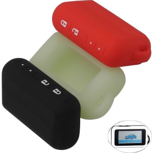 Kutery Silicone Rubber Car Key Cover Case For Starline E60 E90 E61 LCD Two Way Remote Key Protecor 4Buttons Key Case Cover