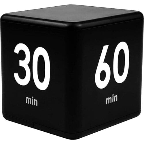 Square Timer, Kitchen Timer Gravity Sensor Flip Timer for Time Management and Countdown Settings (15-20-30-60 Minutes)