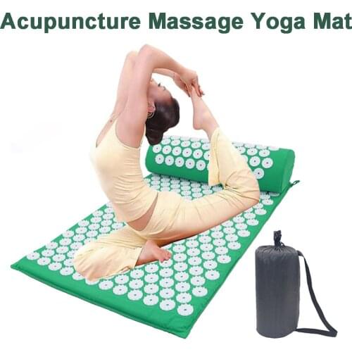 Massage Yoga Mat Cushion Acupressure Acupuncture Mat Relieve Stress Back Body Pain Spike Mat Sport Accupressure Massage GYM Mat