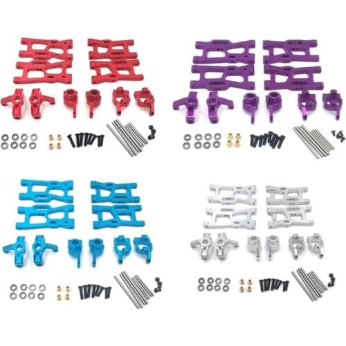 Metal Steering Cup Swing Arm Upgrade Parts Kit for WLtoys 144001 1/14 124018 124019 1/12 RC Car Accessories