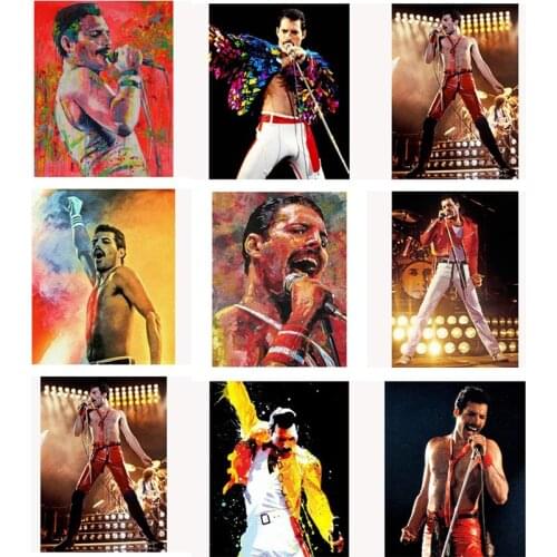 DIY Painting By Numbers Queen Band Freddie Kit Oil Picture By Numbers Wall Art Paintings On Canvas Home Decoration