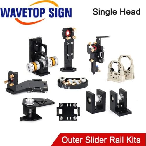 WaveTopSign Mechanical Parts Set Outer Slider Rails Kits Spare Parts for CO2 Laser Engraving and Cutting Machine