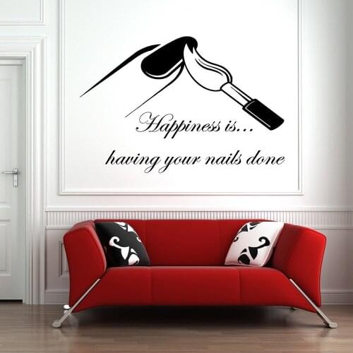 Nail Salon Wall Decal Manicure Pedicure Window Wall Sticker Nail Bar Nail Polish Decal Vinyl Beauty Nair Salon Decoration X487