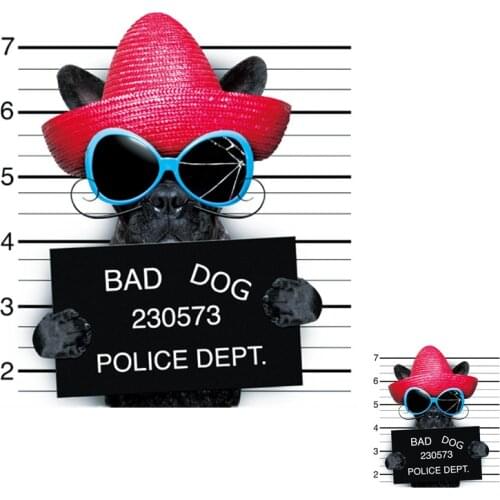 BAD DOG Patches for Clothing Biker Badge Heat transfer printing Strange things Fashion Patch Clothes Stickers Christmas Gifts