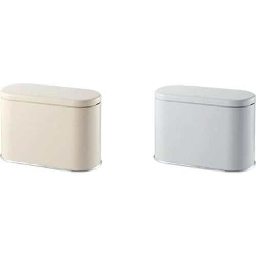 Desktop Trash Can Nordic Bedroom Small Mini Minimalist Office Desk Waste Bin Home Table Household Mini Trash Can