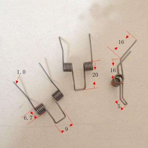 Steel double torsion spring Line diameter 1.0 Outside diameter 6.7 cylinder number 6 Rotary arm spring 30pcs